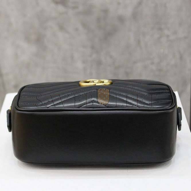 GUCCI MARMONT MATELASSE MINI BAG 448065 DTD1T 1000 (18*12*6cm)